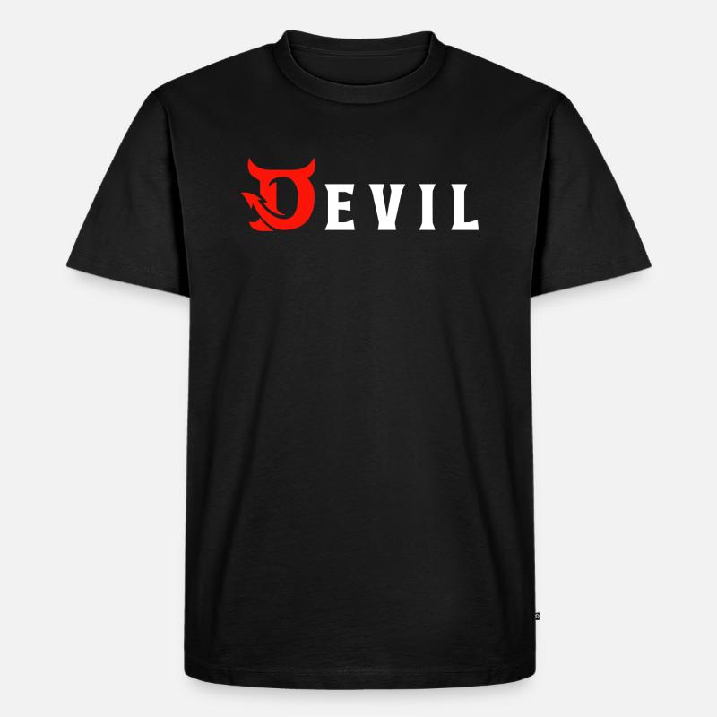 Devil - Teufel - Männer Premium Bio T-Shirt - Schwarz