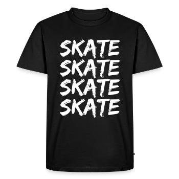Patin - T-shirt Premium bio Homme - noir - Devant - Nico (187cm)