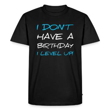 Gamer level up! - Men's Premium Organic T-Shirt - black - Front - Nico (187cm)