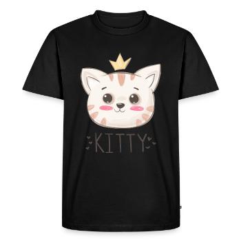 Chat chats - T-shirt Premium bio Homme - noir - Devant - Nico (187cm)