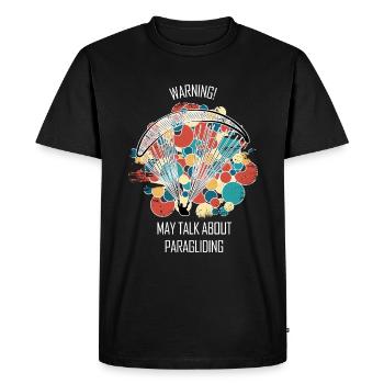 Paragliding Gleitschirm Paragleiter Paraglider - Men's Premium Organic T-Shirt - black - Front - Nico (187cm)