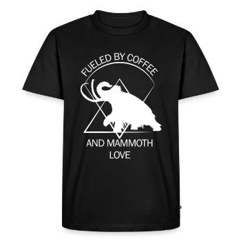 Funny Mammoth Stone Age Ice Age Design Prehistoric - Men's Premium Organic T-Shirt - black - Front - Nico (187cm)