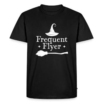 Frequent Flyer Halloween - Men's Premium Organic T-Shirt - black - Front - Nico (187cm)