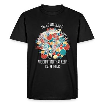 Paragliding Gleitschirm Paragleiter Paraglider - Men's Premium Organic T-Shirt - black - Front - Nico (187cm)