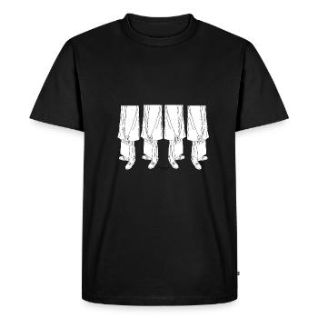 nous sommes les rues, le mouvement - T-shirt Premium bio Homme - noir - Devant - Nico (187cm)