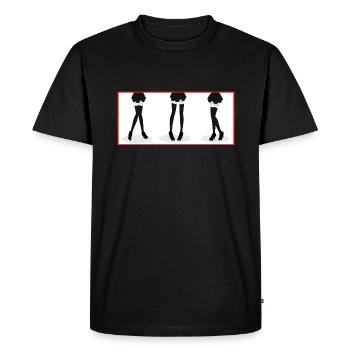 Anime Girls - Sexy Legs - Japan Girl Design - T-shirt Premium bio Homme - noir - Devant - Nico (187cm)