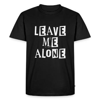 Laisse moi tranquille - T-shirt Premium bio Homme - noir - Devant - Nico (187cm)