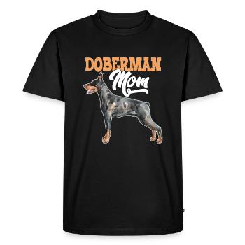 Doberman Chien Doberman Maman - T-shirt Premium bio Homme - noir - Devant - Nico (187cm)