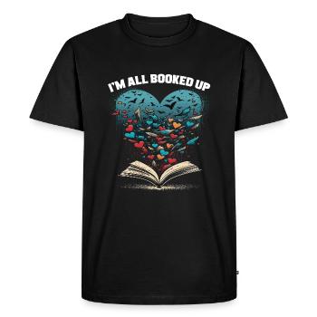 Livres que je suis tous complets - T-shirt Premium bio Homme - noir - Devant - Nico (187cm)