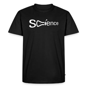 Science - Men's Premium Organic T-Shirt - black - Front - Nico (187cm)