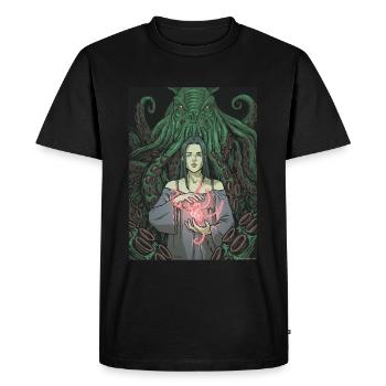 Lovecraft - 01 - Men's Premium Organic T-Shirt - black - Front - Nico (187cm)