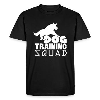 École professionnelle de dressage pour chiots Dog - T-shirt Premium bio Homme - noir - Devant - Nico (187cm)