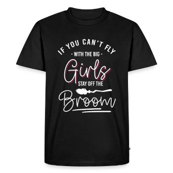 Balai de sorcières Balai d’Halloween Walpurgis Night - T-shirt Premium bio Homme - noir - Devant - Nico (187cm)