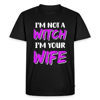 Sorcière Halloween Walpurgis Night - T-shirt Premium bio Homme - noir - Devant - Nico (187cm)