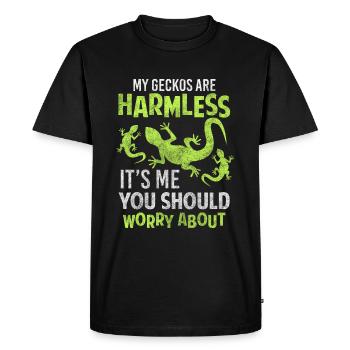 Reptiles, Tropics, Terrariums, Terraristics - Men's Premium Organic T-Shirt - black - Front - Nico (187cm)