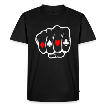Tattoo Tattoo Poker Pik Karo Poing cadeau - T-shirt Premium bio Homme - noir - Devant - Nico (187cm)