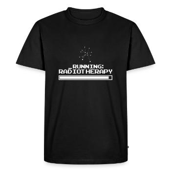 Radiothérapie Cancer Cancer du sein Motivation - T-shirt Premium bio Homme - noir - Devant - Nico (187cm)