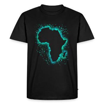 Africa - Men's Premium Organic T-Shirt - black - Front - Nico (187cm)
