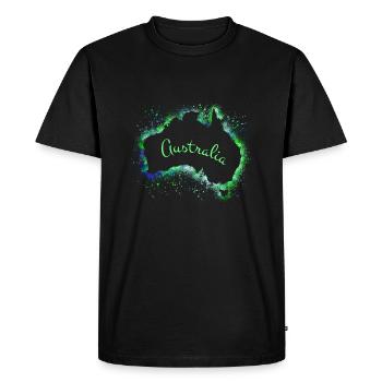 Australie - T-shirt Premium bio Homme - noir - Devant - Nico (187cm)