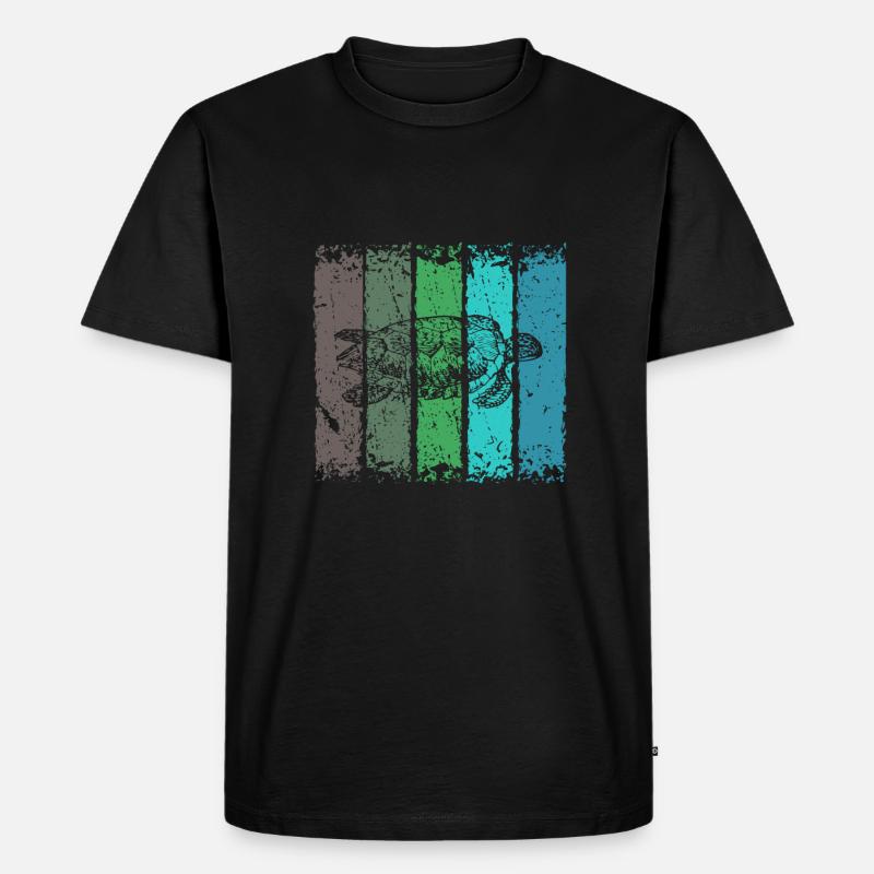 Schildkröte - Männer Premium Bio T-Shirt - Schwarz