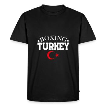 Turkey boxing Turkish professional boxer - Men's Premium Organic T-Shirt - black - Front - Nico (187cm)