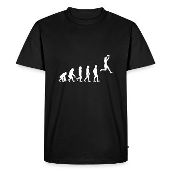 Evolution Ultimate Frisbee - T-shirt Premium bio Homme - noir - Devant - Nico (187cm)