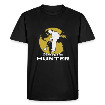 Detectorist Metal Fishing Detector Treasure Gift - Men's Premium Organic T-Shirt - black - Front - Nico (187cm)