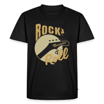 Rock and roll - T-shirt Premium bio Homme - noir - Devant - Nico (187cm)