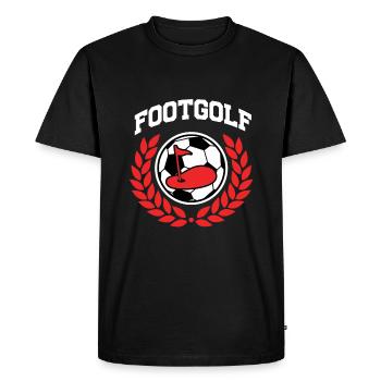 Footgolf Soccergolf Golf Football Trend Hobby Gift - Men's Premium Organic T-Shirt - black - Front - Nico (187cm)