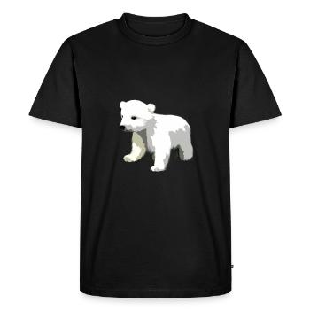 Ice Bear Marine Mammals Sea Boar Polar Animal Gift - Men's Premium Organic T-Shirt - black - Front - Nico (187cm)