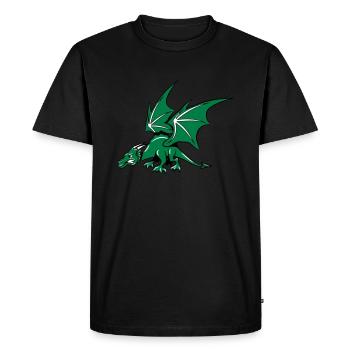 Dragon wings fairy - Men's Premium Organic T-Shirt - black - Front - Nico (187cm)