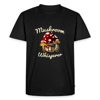 Mushroom Whisperer Bloom Grow Toadstool Mold Gift - Men's Premium Organic T-Shirt - black - Front - Nico (187cm)