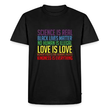 Gay Pride Lesbian Love Right Bisexual Perfect Gift - T-shirt Premium bio Homme - noir - Devant - Nico (187cm)