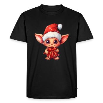 Cute Imp - Men's Premium Organic T-Shirt - black - Front - Nico (187cm)