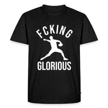 Cool baseball player - Men's Premium Organic T-Shirt - black - Front - Nico (187cm)