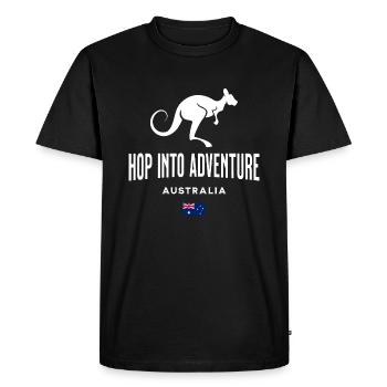 Australie - T-shirt Premium bio Homme - noir - Devant - Nico (187cm)