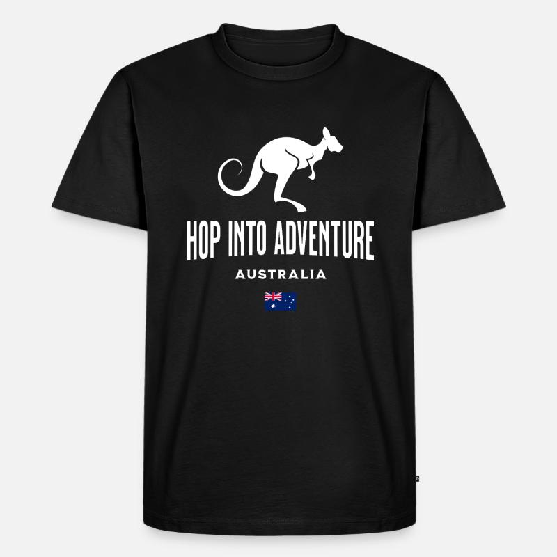 Australien - Männer Premium Bio T-Shirt - Schwarz