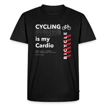 Le cyclisme comme équipe de cardio-vélo et - T-shirt Premium bio Homme - noir - Devant - Nico (187cm)