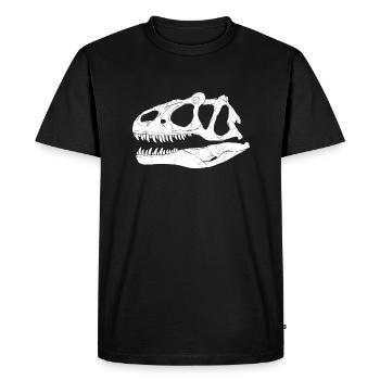 Fossile de Saurophaganax - T-shirt Premium bio Homme - noir - Devant - Nico (187cm)