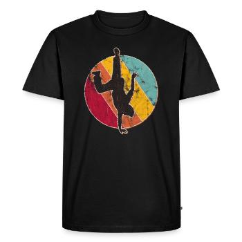 Cadeau de breakdance b-boy - T-shirt Premium bio Homme - noir - Devant - Nico (187cm)