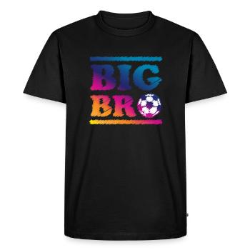 Cadeau de football Big Bro - T-shirt Premium bio Homme - noir - Devant - Nico (187cm)