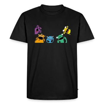 little_monsters_a_102013 - T-shirt Premium bio Homme - noir - Devant - Nico (187cm)