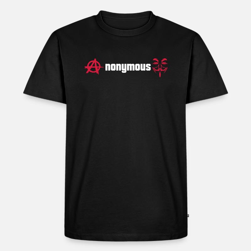 Anonymous - Männer Premium Bio T-Shirt - Schwarz