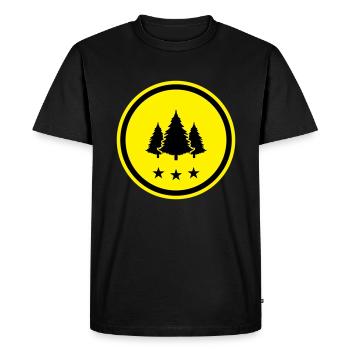 Tree Fir Forest - Men's Premium Organic T-Shirt - black - Front - Nico (187cm)