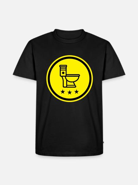 Wc toilet - Men's Premium Organic T-Shirt - black