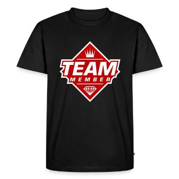 Team Members - Men's Premium Organic T-Shirt - black - Front - Nico (187cm)