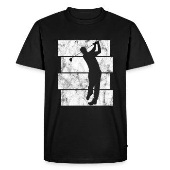 Golf golfeurs rétro Golf club Golf Golf - T-shirt Premium bio Homme - noir - Devant - Nico (187cm)