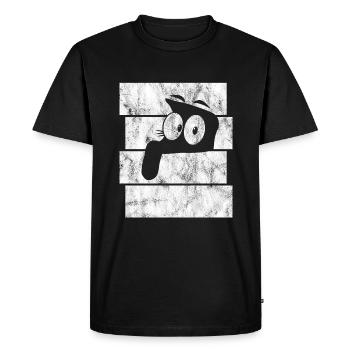 Chat Chat Chat Rétro Chat chat chat - T-shirt Premium bio Homme - noir - Devant - Nico (187cm)