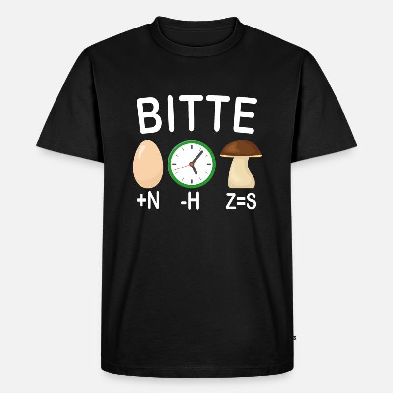 Bitte ein UrPils - Saarländer Spruch Bier - Männer Premium Bio T-Shirt - Schwarz