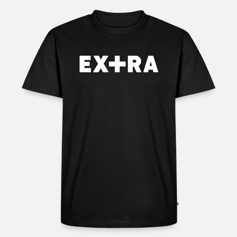 Extra - Männer Premium Bio T-Shirt - Schwarz